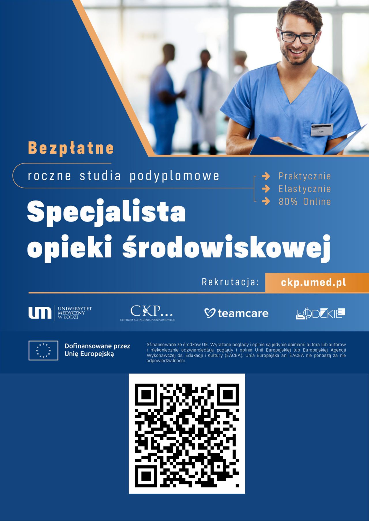 Plakat -Informacja o studiach podyplomowych 